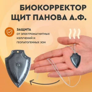 Биокорректор Щит Панова А.Ф. Защита от электромагнитных излучений. Геопатогенных зон.